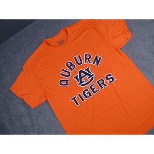 Auburn Tigers T-Shirt Mens Large Orange NCAA College Graphic Tee L Blue 84